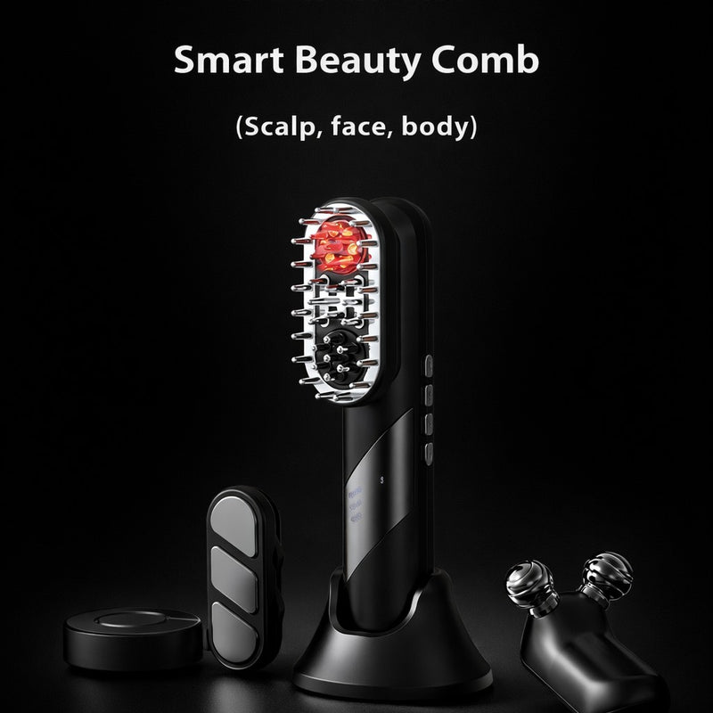 ScalpPro™ 4-in-1 Electric Scalp Massager – Hair Growth & Relaxation